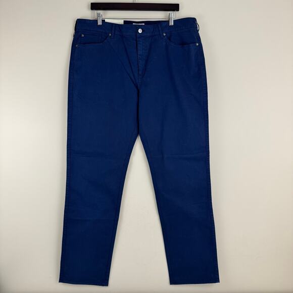 NEW Peter Millar Golf Pants Mens 40x33 Blue Chino Stretch Cotton Performance - Picture 1 of 9